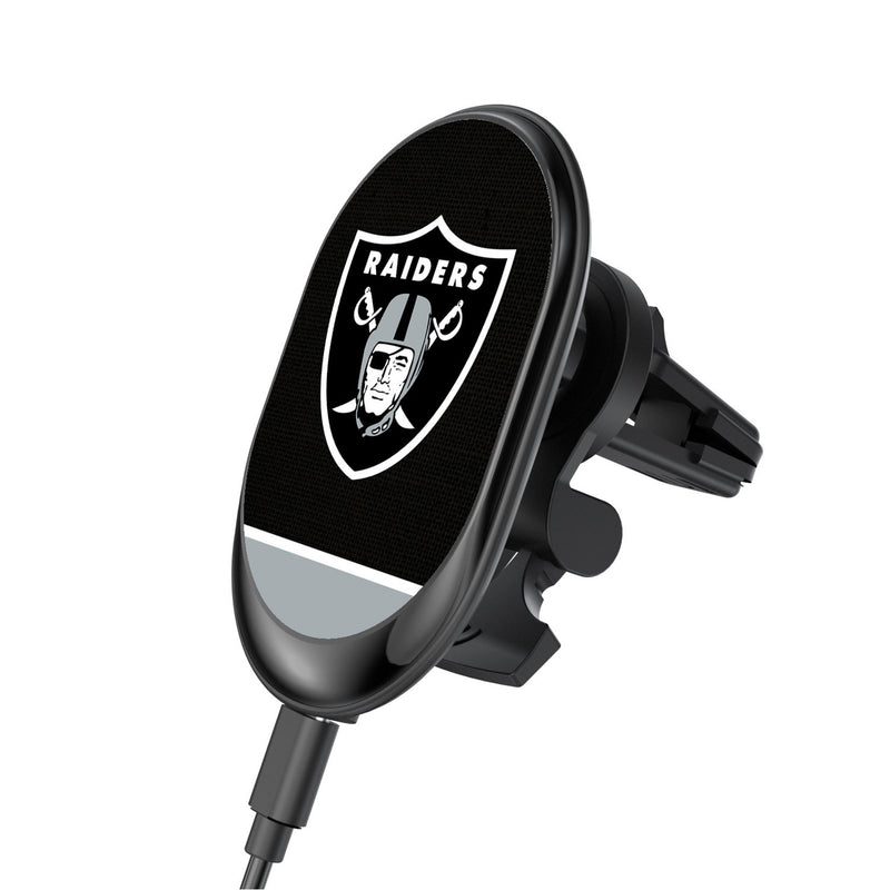 Las Vegas Raiders Endzone Solid Wireless Mag Car Charger