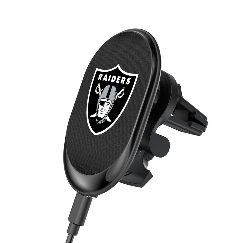 Las Vegas Raiders Linen Wireless Mag Car Charger