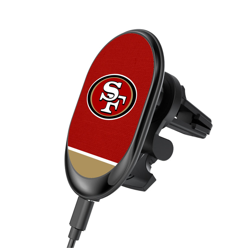 San Francisco 49ers Endzone Solid Wireless Mag Car Charger