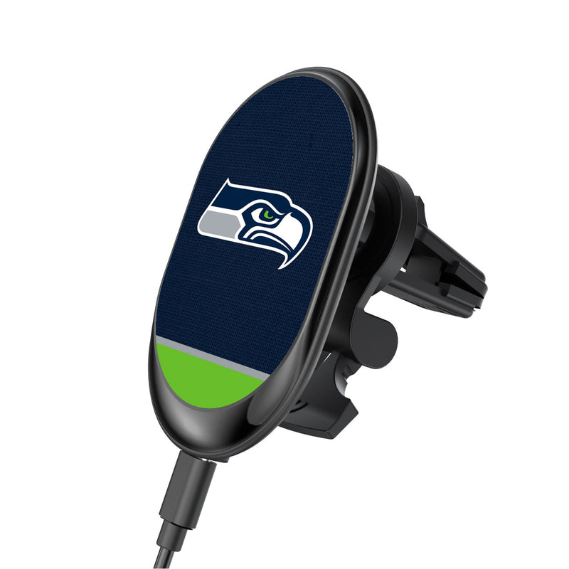 Seattle Seahawks Endzone Solid Wireless Mag Car Charger