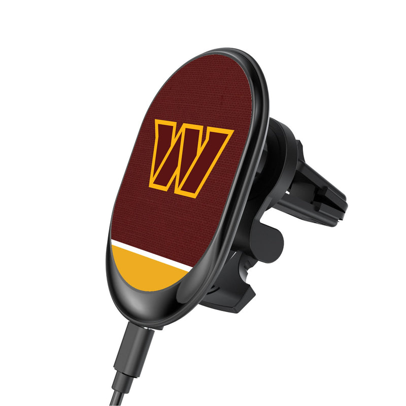 Washington Commanders Endzone Solid Wireless Mag Car Charger