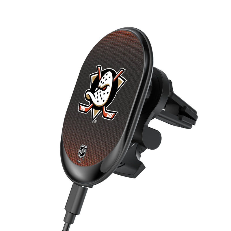 Anaheim Ducks Linen Wireless Mag Car Charger