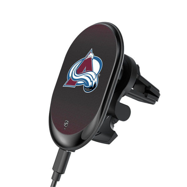 Colorado Avalanche Linen Wireless Mag Car Charger