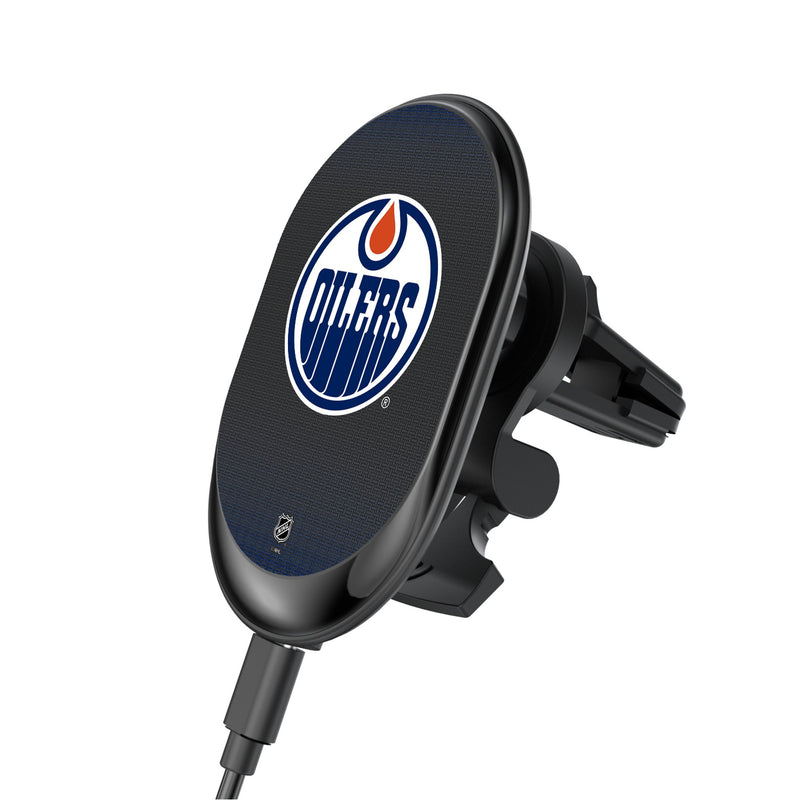 Edmonton Oilers Linen Wireless Mag Car Charger