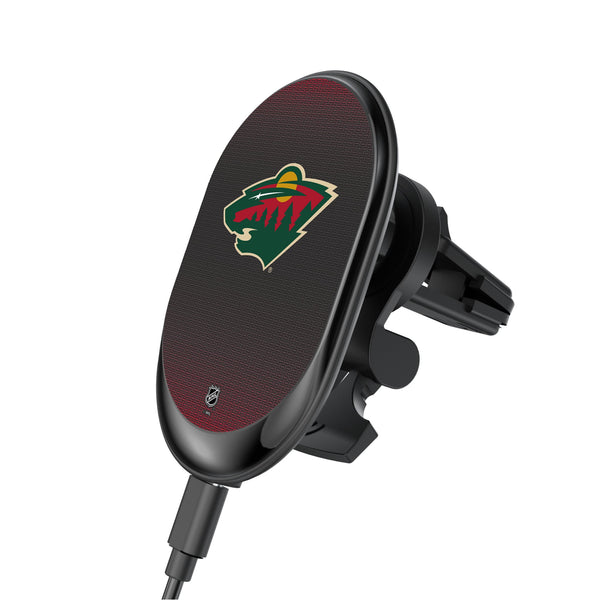 Minnesota Wild Linen Wireless Mag Car Charger