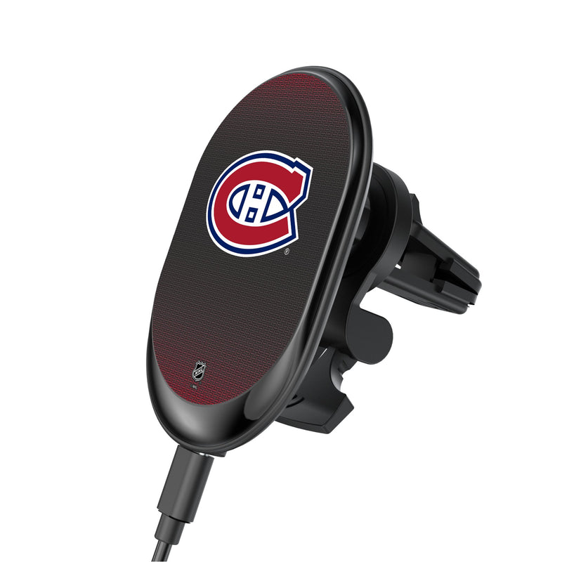 Montreal Canadiens Linen Wireless Mag Car Charger