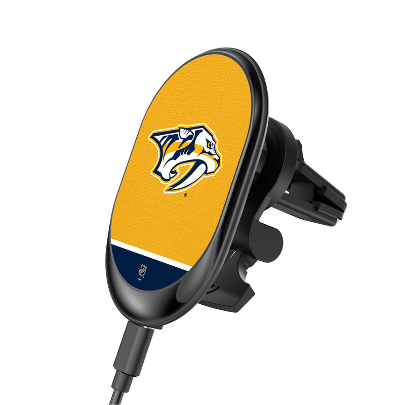 Nashville Predators Endzone Solid Wireless Mag Car Charger