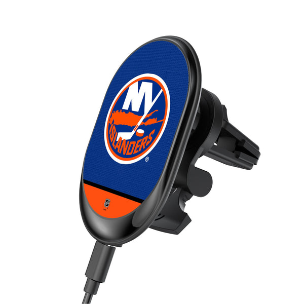 New York Islanders Endzone Solid Wireless Mag Car Charger