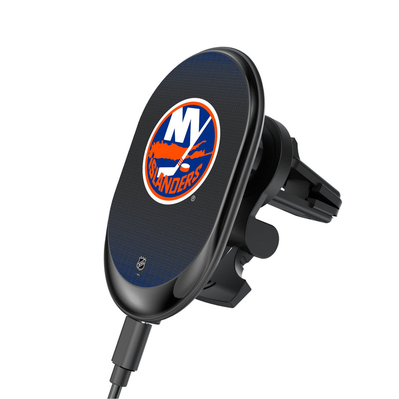 New York Islanders Linen Wireless Mag Car Charger