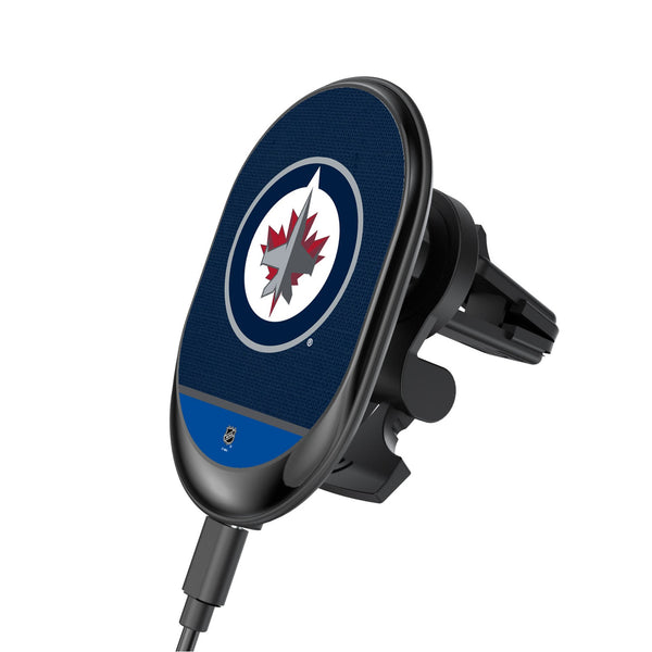 Winnipeg Jets Endzone Solid Wireless Mag Car Charger