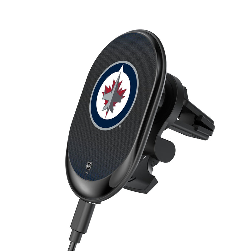 Winnipeg Jets Linen Wireless Mag Car Charger