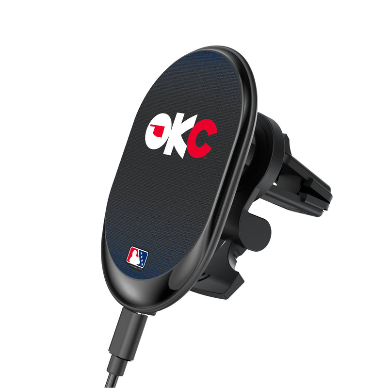 Oklahoma City Baseball Club Linen Wireless Mag Car Charger