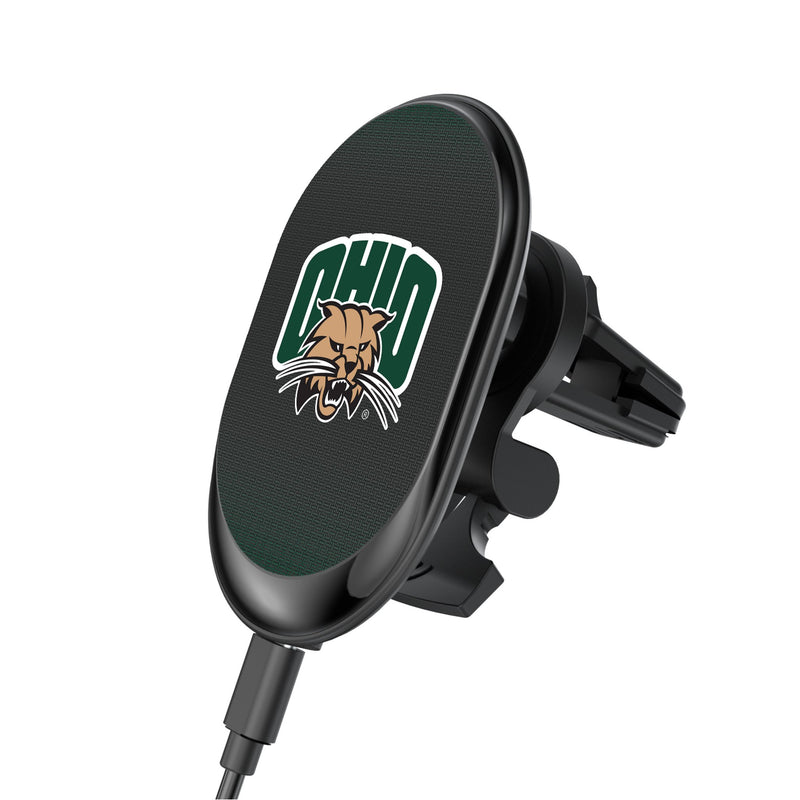 Ohio University Bobcats Linen Wireless Mag Car Charger