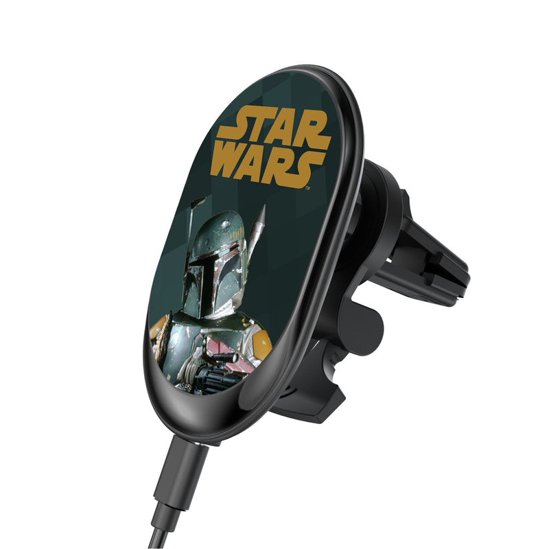 Star Wars Boba Fett Color Block Wireless Mag Car Charger