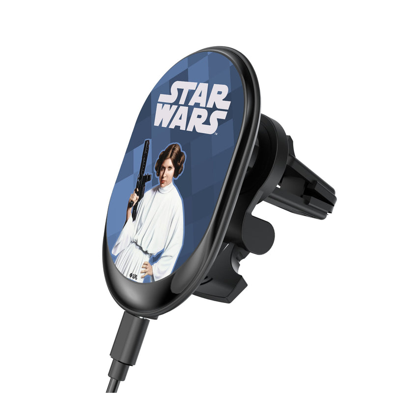 Star Wars Princess Leia Organa Color Block Wireless Mag Car Charger