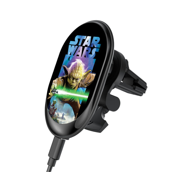 Star Wars Yoda Portrait Collage Wireless Mag Car Charger