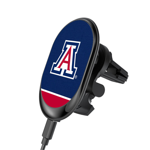 University of Arizona Wildcats Endzone Solid Wireless Mag Car Charger