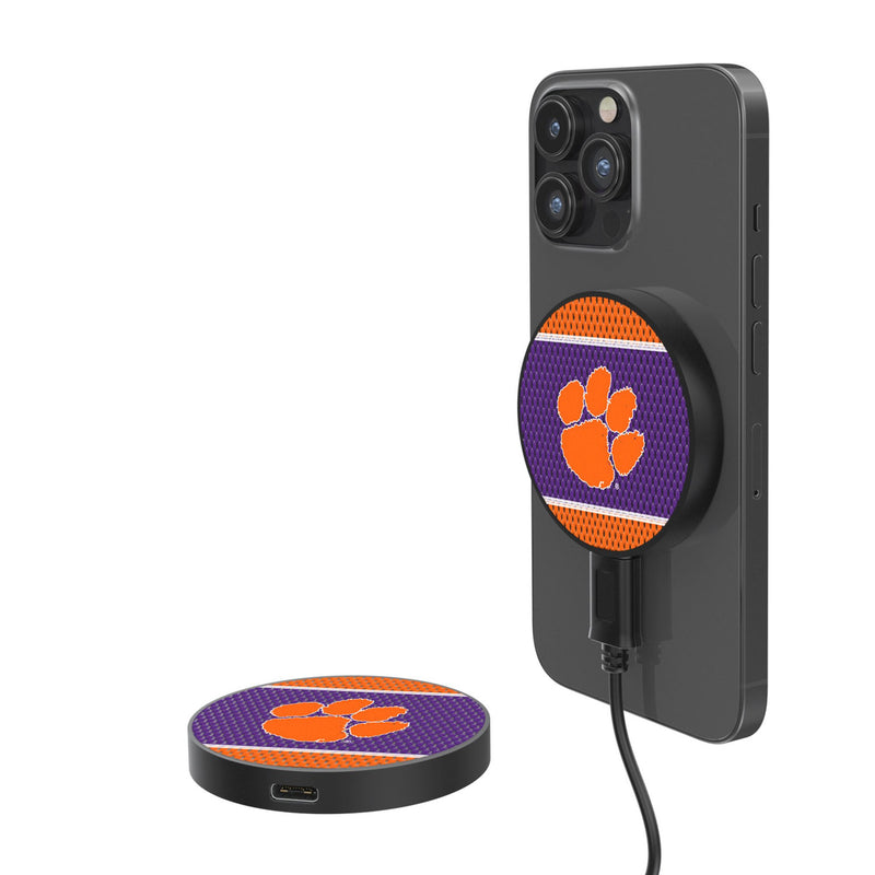 Clemson University Tigers Mesh 15-Watt Wireless Magnetic Charger