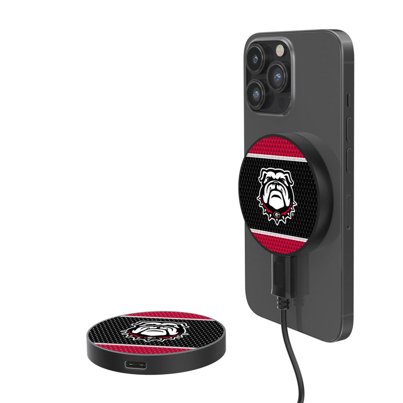 University of Georgia Bulldogs Uga Mesh 15-Watt Wireless Magnetic Charger