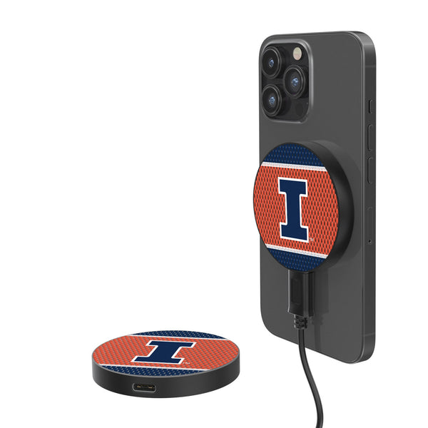 University of Illinois Fighting Illini Mesh 15-Watt Wireless Magnetic Charger