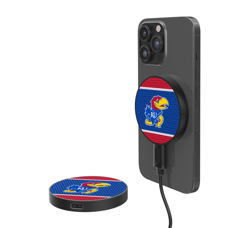 University of Kansas Jayhawks Mesh 15-Watt Wireless Magnetic Charger