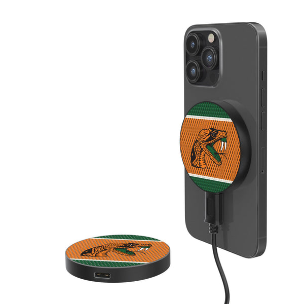 Florida A&M University Rattlers Mesh 15-Watt Wireless Magnetic Charger