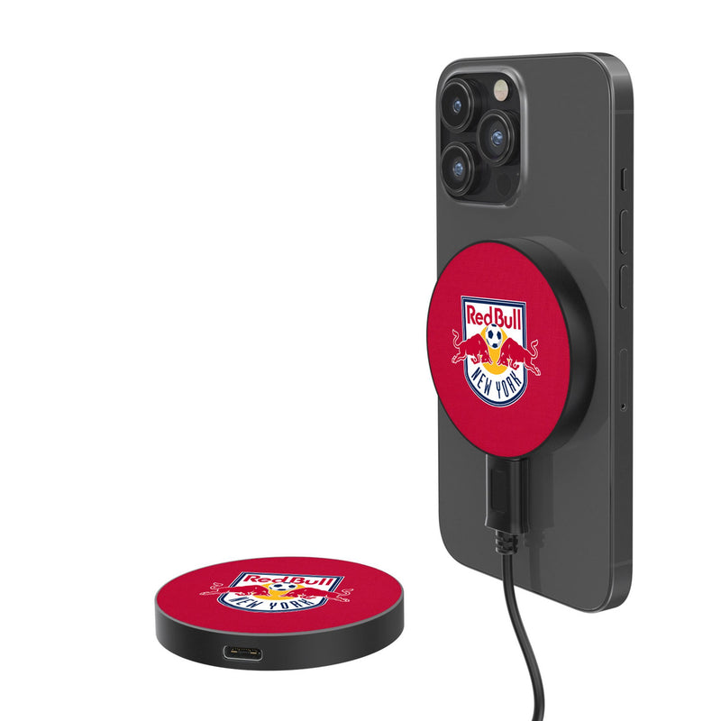 New York Red Bulls  Solid 15-Watt Wireless Magnetic Charger