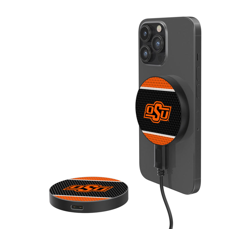 Oklahoma State University Cowboys Mesh 15-Watt Wireless Magnetic Charger