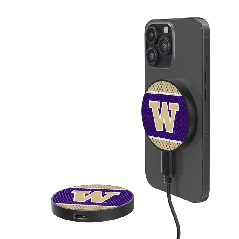 University of Washington Huskies Mesh 15-Watt Wireless Magnetic Charger