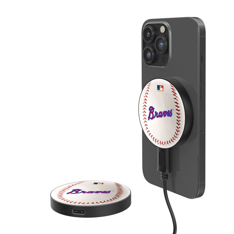 Atlanta Braves Home 2012 - Cooperstown Collection Baseball 15-Watt Wireless Magnetic Charger