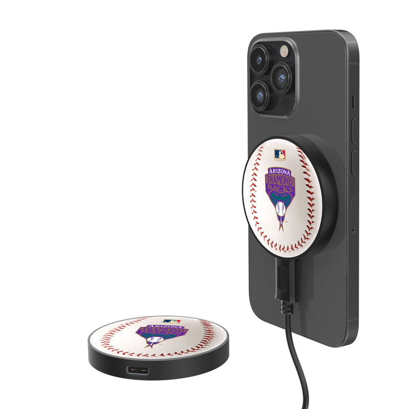 Arizona Diamondbacks 1999-2006 - Cooperstown Collection Baseball 15-Watt Wireless Magnetic Charger