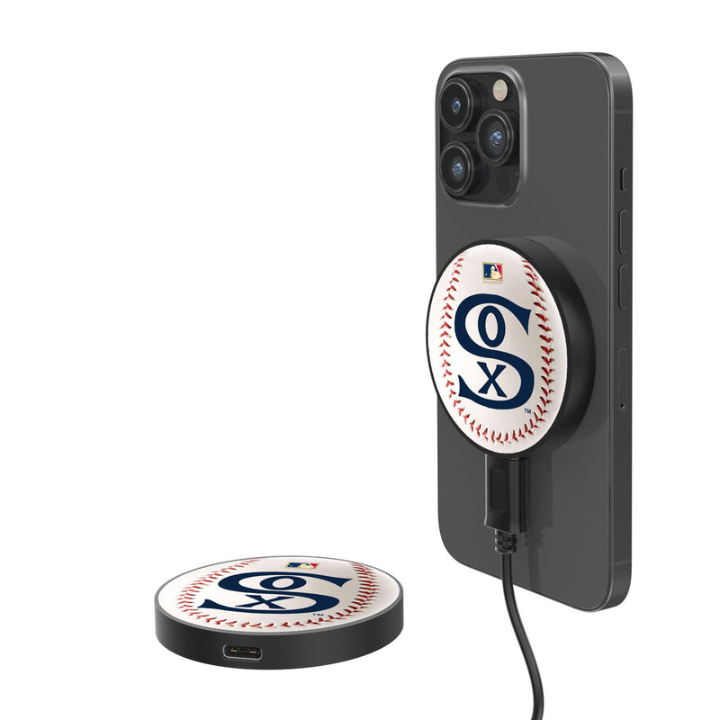 Chicago White Sox Road 1919-1921 - Cooperstown Collection Baseball 15-Watt Wireless Magnetic Charger