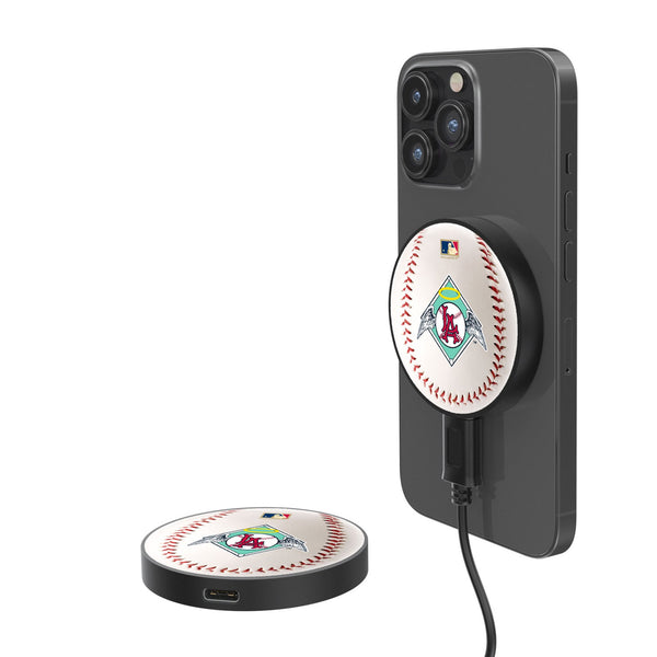 LA Angels 1961-1965 - Cooperstown Collection Baseball 15-Watt Wireless Magnetic Charger