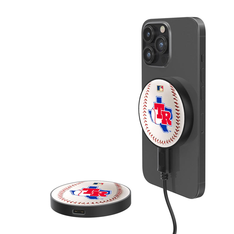 Texas Rangers 1981-1983 - Cooperstown Collection Baseball 15-Watt Wireless Magnetic Charger