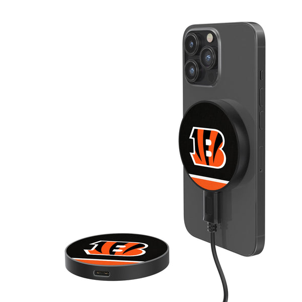 Cincinnati Bengals Stripe 15-Watt Wireless Magnetic Charger