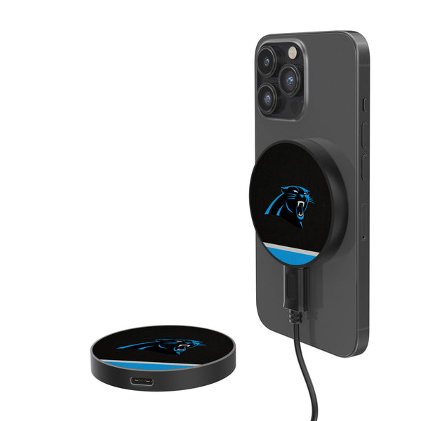 Carolina Panthers Stripe 15-Watt Wireless Magnetic Charger