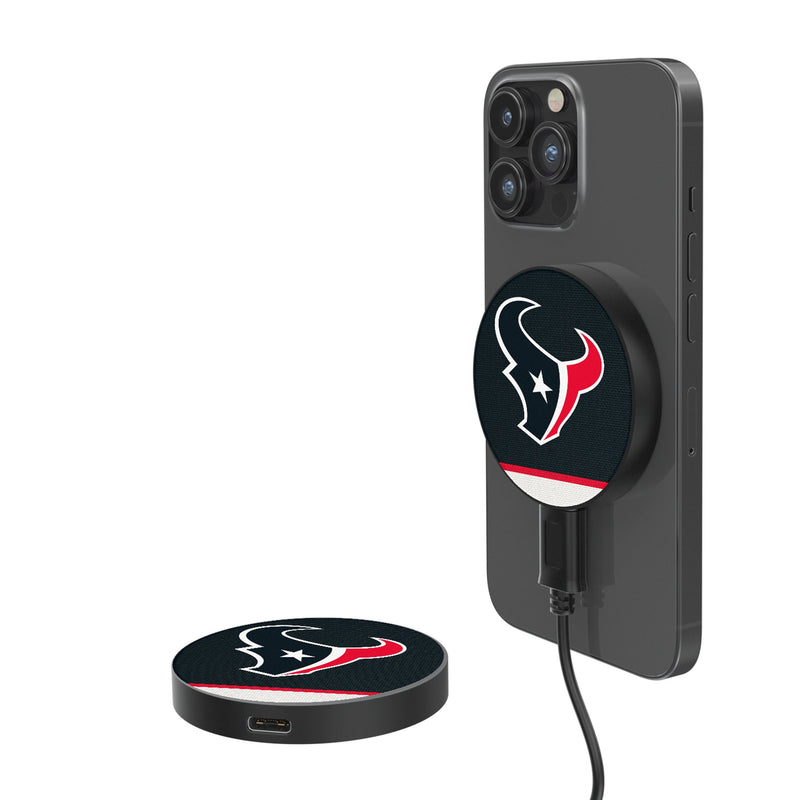 Houston Texans Stripe 15-Watt Wireless Magnetic Charger