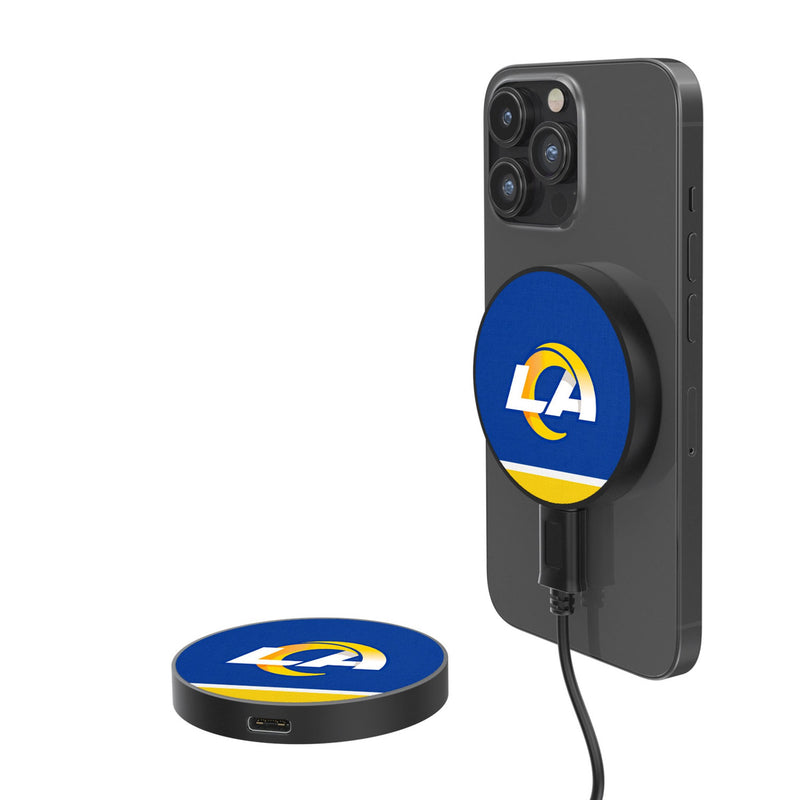 Los Angeles Rams Stripe 15-Watt Wireless Magnetic Charger