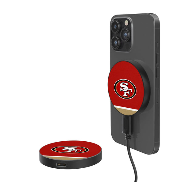 San Francisco 49ers Stripe 15-Watt Wireless Magnetic Charger