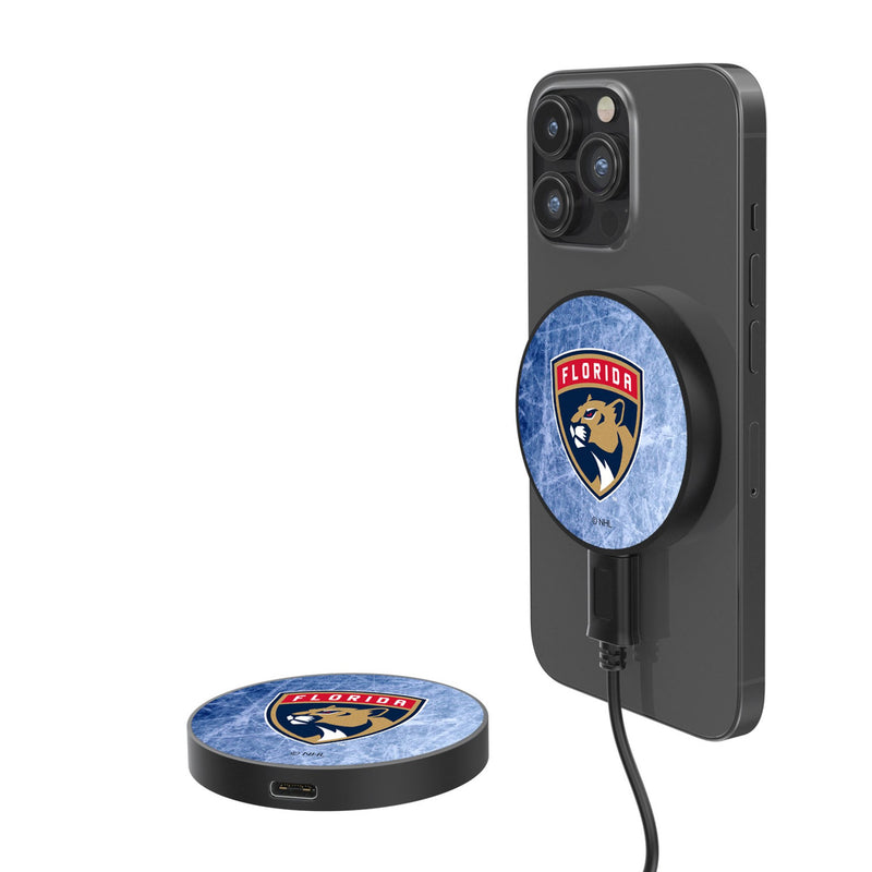 Florida Panthers Ice Flood 15-Watt Wireless Magnetic Charger