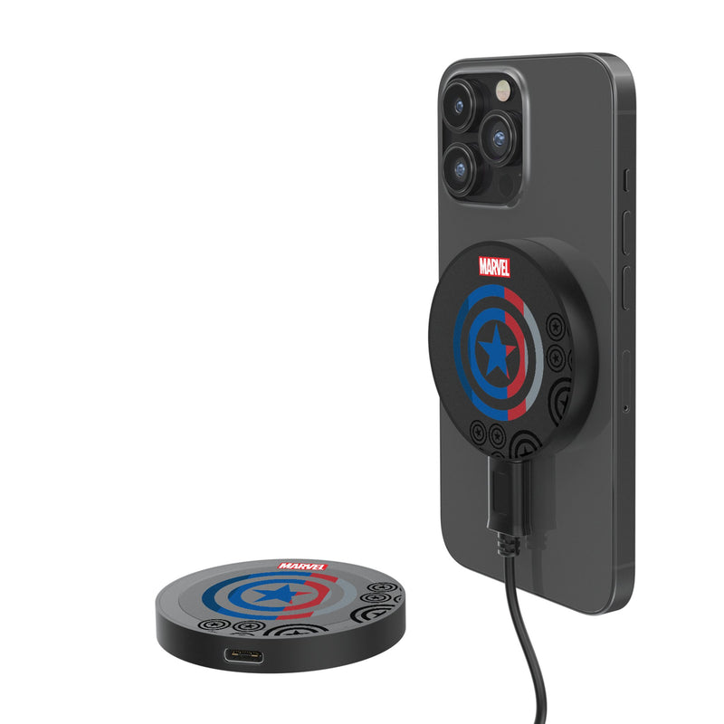 Marvel Avengers Captain America Sigil 15-Watt Wireless Magnetic Charger