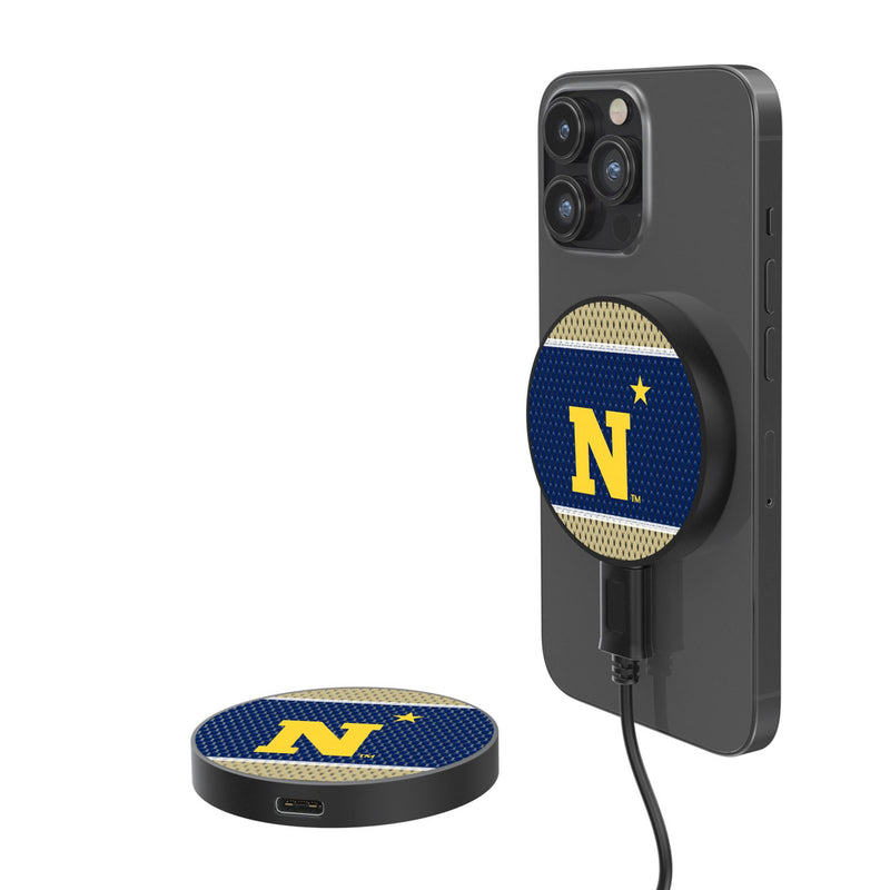 United State Naval Academy Midshipmen Mesh 15-Watt Wireless Magnetic Charger