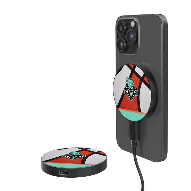 New York Liberty Basketball 15-Watt Wireless Magnetic Charger