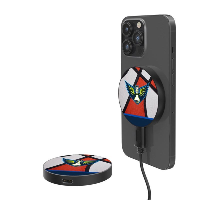 Dallas Wings Basketball 15-Watt Wireless Magnetic Charger