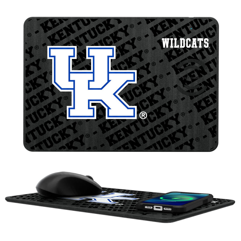 University of Kentucky Wildcats Monocolor Tilt 15-Watt Wireless Charger and Mouse Pad