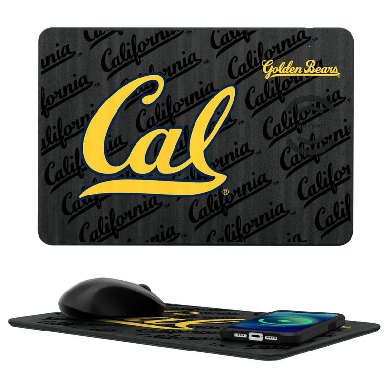 University of California Berkeley Golden Bears Monocolor Tilt 15-Watt Wireless Charger and Mouse Pad