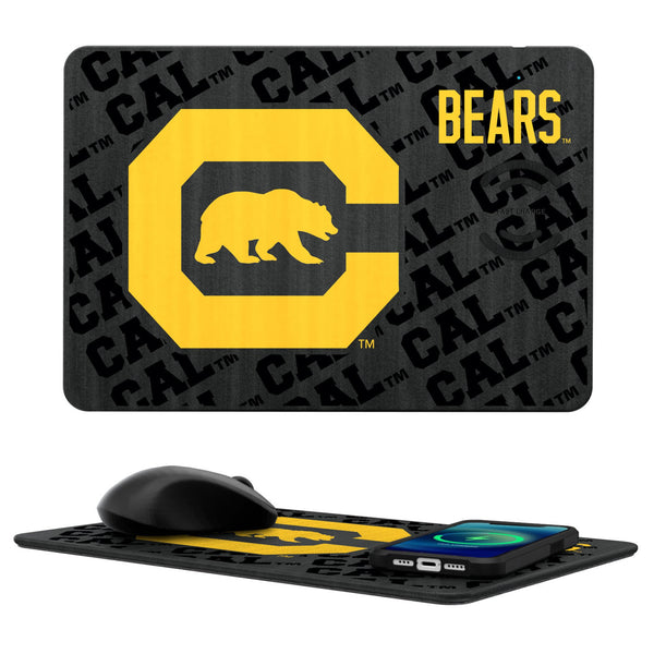 University of California Berkeley Golden Bears Monocolor Tilt 15-Watt Wireless Charger and Mouse Pad