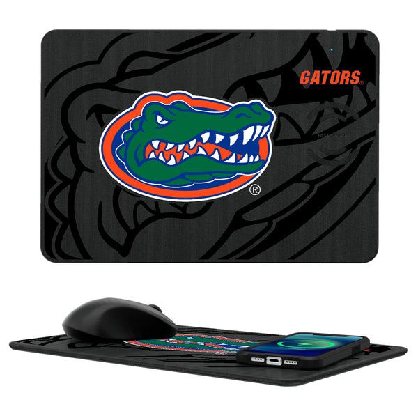 University of Florida Gators Monocolor Tilt 15-Watt Wireless Charger and Mouse Pad