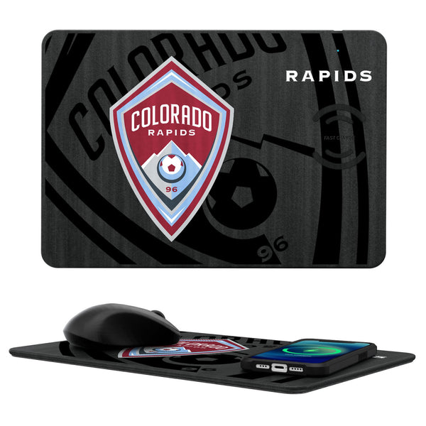 Colorado Rapids  Monocolor Tilt 15-Watt Wireless Charger and Mouse Pad