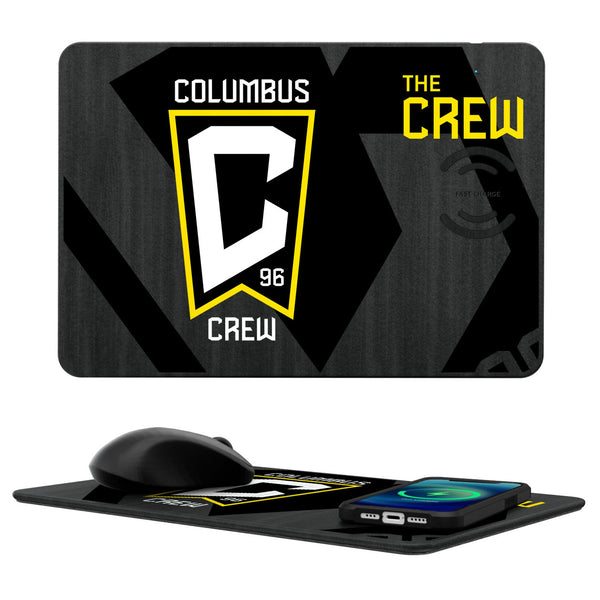 Columbus Crew  Monocolor Tilt 15-Watt Wireless Charger and Mouse Pad